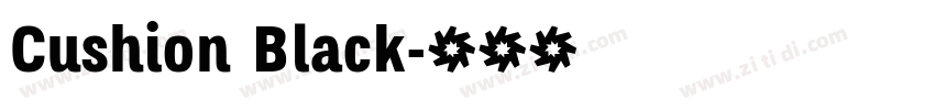 Cushion Black字体转换